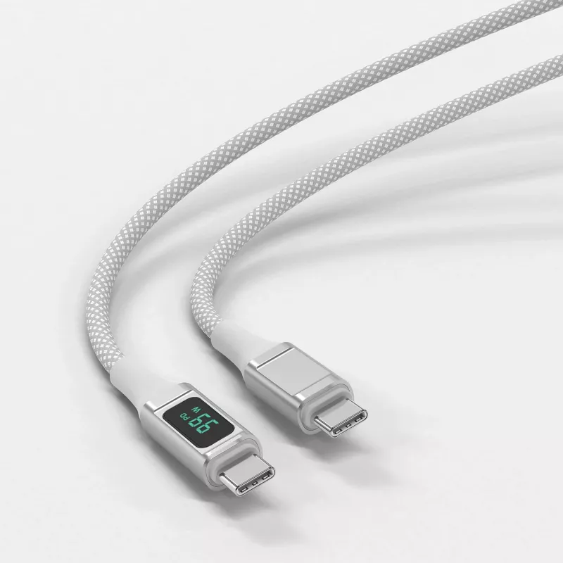 4smarts USB-C uz USB-C kabelis DigitCord 100W 1.5m. balts