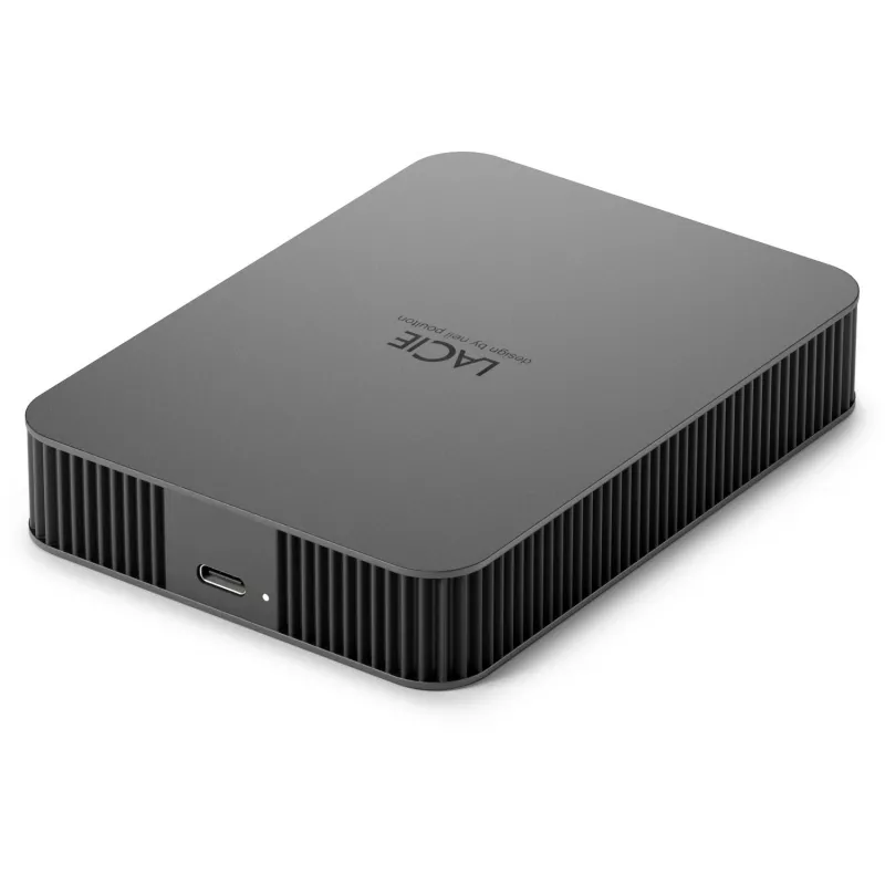 LaCie Mobile Drive Secure 5TB portatīvais ārējais cietais disks 2,5 collu Mac & PC Space Grey datu atkopšanas pakalpojums (STLR5000400)