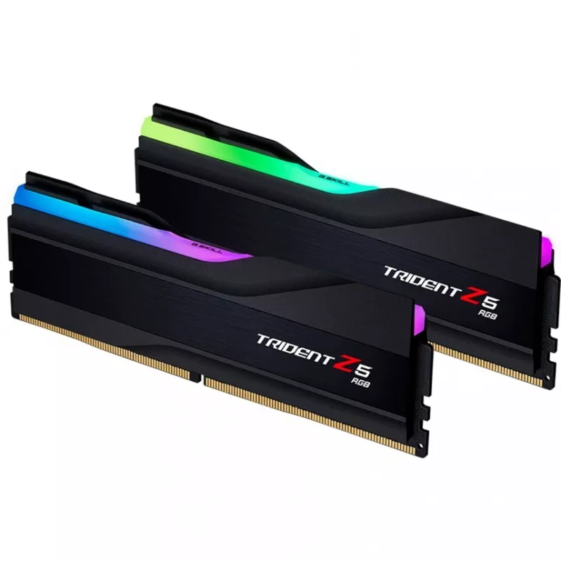 G.Skill Trident Z5 RGB - DDR5 - Komplekts - 32 GB: 2 x 16 GB - DIMM 288-pin - 6000 MHz / PC5-48000 - Nebuferēta