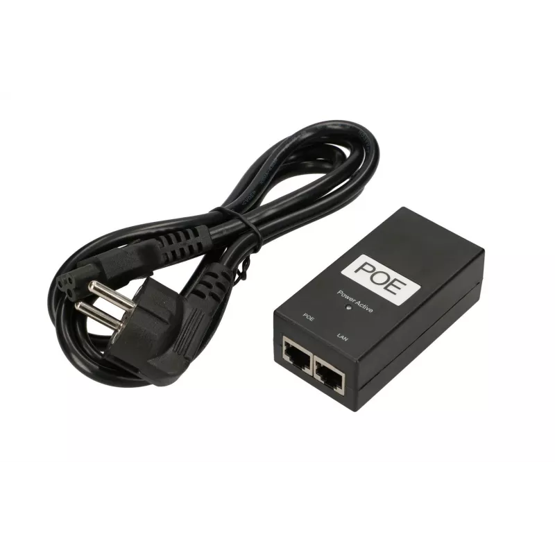 Extralink PoE barošanas bloks POE-24-12W 24V 0.5A 12W maiņstrāvas kabelis iekļauts