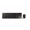 CHERRY DW 9100 SLIM tastatūra ar peli Universāla RF bezvadu + Bluetooth čehu, slovāku melna