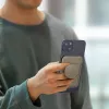 Magnētiskais karšu maks UniQ Flixa — MagSafe saderīgs, melns (spīdīgi melns)
