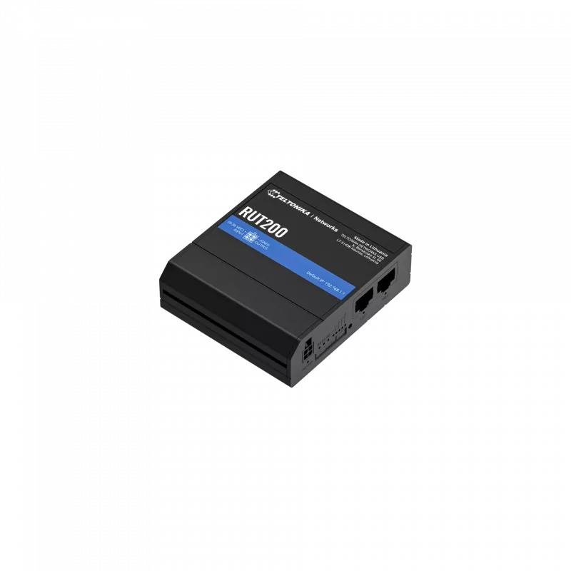 Teltonika LTE Cat 4 maršrutētājs | RUT200 | 802.11n | 10/100 Mbit/s | Ethernet LAN (RJ-45) porti 2 | Tīkla atbalsts Nē | MU-MiMO Nē | Nav mobilā platjosla