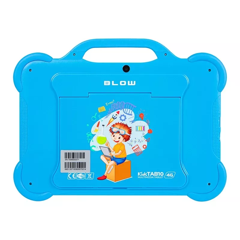 Planšetdators BLOW KidsTAB10 10,1 collas pilnizmēra planšetdators, 10,1 collas IPS 1200x1920, Android 12, 4 GB RAM, 64 GB eMCP, 4G (MicroSIM), 6000 mAh, Astral Blue