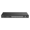 D-Link DGS-1100-26MPV2/E tīkla komutators Pārvaldāms L2 Gigabit Ethernet (10/100/1000) Power over Ethernet (PoE) Melns