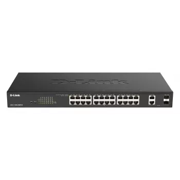 D-Link DGS-1100-26MPV2/E tīkla komutators Pārvaldāms L2 Gigabit Ethernet (10/100/1000) Power over Ethernet (PoE) Melns