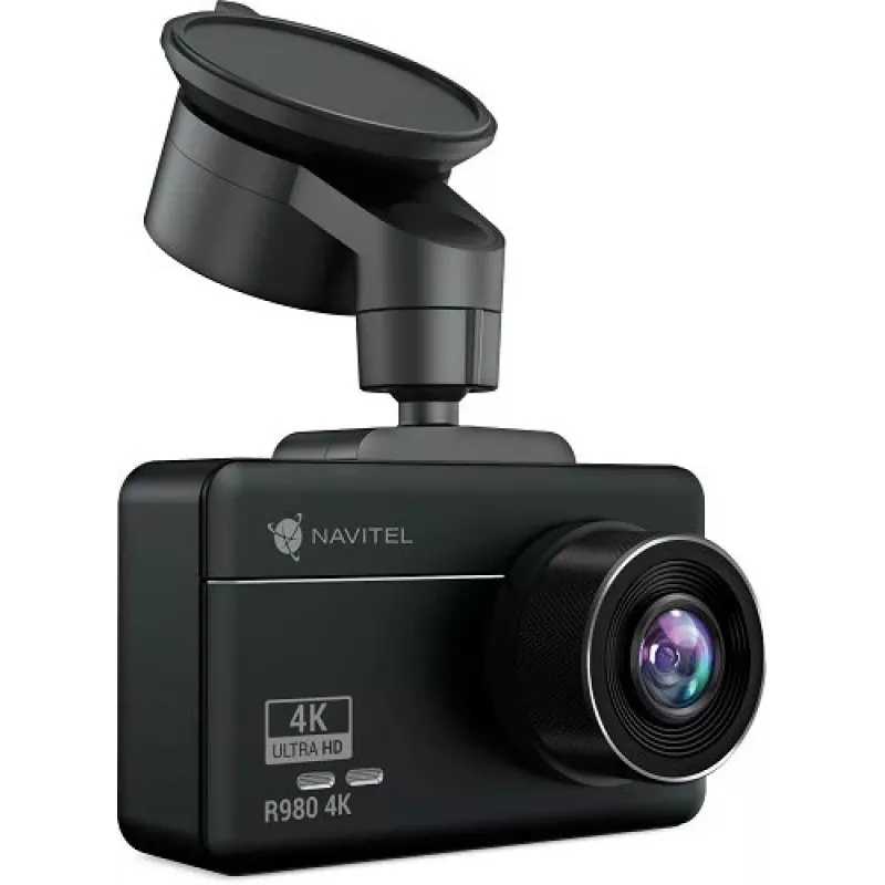 Navitel R980 4K autoceļu reģistrators ar Wi-Fi, GPS-informatoru un digitālo spidometru; IPS displejs 3''; 854x480; Skārienekrāns; Iekļautas kartes; GPS (satelīts)