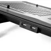 Piezīmjdatora dzesēšanas paliktnis THERMALTAKE CL-N002-PL12BL-A ar 12 cm ventilatoru, alumīnija un plastmasas, 390×277,5×49,3 mm, 1000–1300 apgr./min