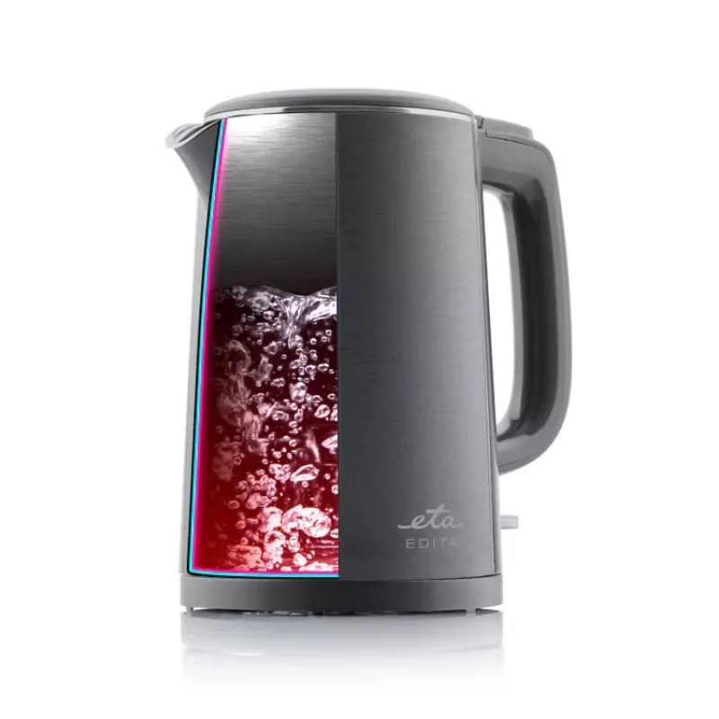 ETA Tējkanna | ETA859590020 EDITA | Elektriskā | 2200 W | 1,5 L | Nerūsējošais tērauds | 360° grozāma pamatne | Pelēka