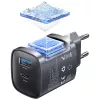 Lādētājs T66 45W GaN CC290 USB-A + USB-C
