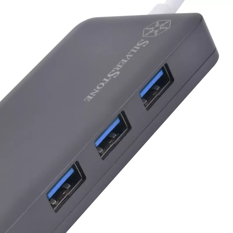 SilverStone SST-EP14C - USB 3.1 Type-C Gen1 uz HDMI, 3x USB 3.1 Gen 1 Type-A, 1x USB 3.1 Gen 1 Type-C (PD 2.0 uzlāde) (SST-EP14C)