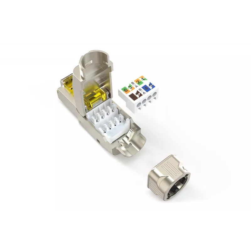 Digitus CAT 6A lauka savienotājs DN-93638 AWG 22-27 atbalsta līdz 4PPoE