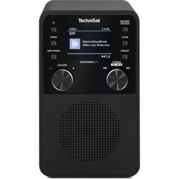 Digitālais radio TECHNISAT DigitRadio 317 — melns, FM un DAB+ uztveršana