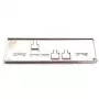 Super Micro Supermicro - Sistēmas I/O pārsega plāksne - SUPERMICRO X10SLA-F (MCP-260-00073-0N)