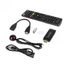 Mini DVB-T2 H.265 HEVC uztvērējs KRUGER & MATZ KM9998, 470–862 MHz, 1 uztvērējs, HDMI, USB, 720p