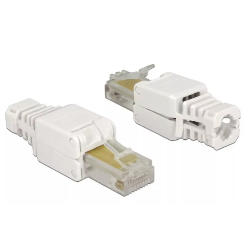 Wire connector DeLOCK 86415 RJ-45 balta