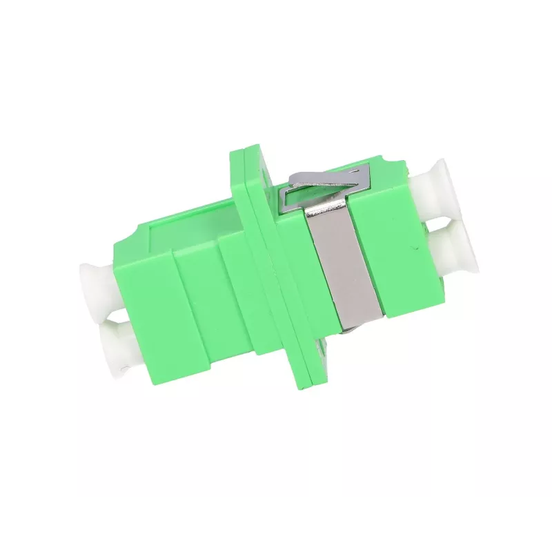 Optisko šķiedru adapteris Extralink LC/APC Singlemode Duplex, zaļš, LC/APC savienotāji