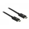Thunderbolt kabelis DeLOCK 84845 1 m 20 Gbit/s melns