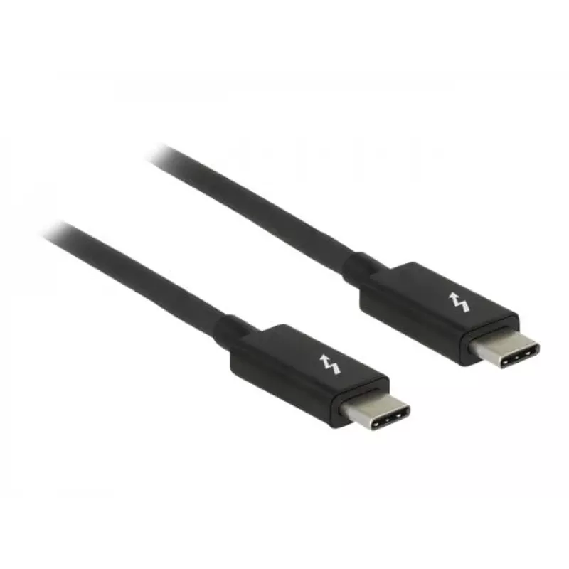 Thunderbolt kabelis DeLOCK 84845 1 m 20 Gbit/s melns