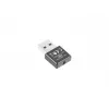 USB bezvadu tīkla adapteris LANBERG NC-0300-WI, 2x iekšējās antenas 2 dBi, USB 2.0, līdz 2400 Mbit/s, melns