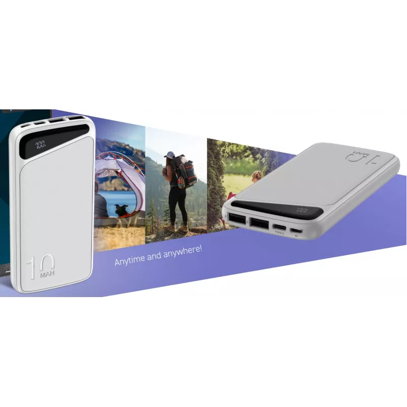 Pārnēsājams ārējais akumulators Navitel PWR10 MX balta 10000 mAh