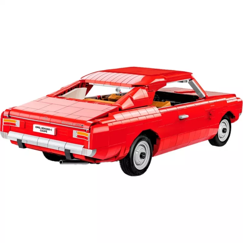 Konstrukciju rotaļlieta Cobi Opel Rekord C Coupe mērogā 1:12 modelis COBI-24345, kolekcionējams būvkomplekts