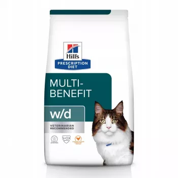 HILL'S PRESCRIPTION DIET Multi-Benefit Feline w/d Sausā kaķu barība ar vistu 3 kg