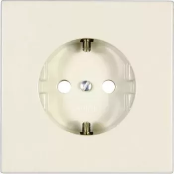 Elektriskā kontaktligzda (Schutzkontakt-Steckdose) Jung LS 520 — LS 990 / LS dizains, krēmbalta