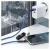 USB kabelis RealPower MagneticCharge3 2m USB A zils
