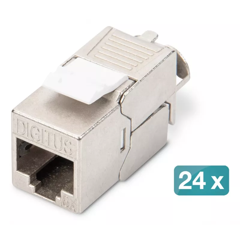 Digitus Modular patch panel 24-port DN-91410-24 RJ-45 Cat6a pelēka