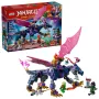 LEGO konstruēšanas rotaļlieta NINJAGO 71842 Rontu the Master Dragon — 381 detaļas, 4 minifigūras, izstādes modelis 130 mm