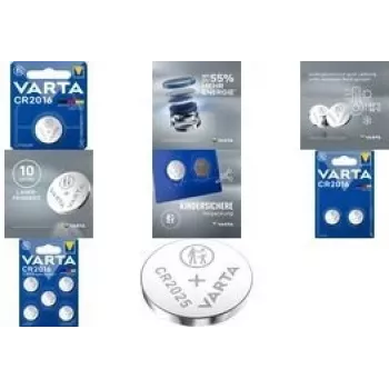 Vienreizlietojamā baterija Varta CR3032 Alkaline, 3,2 mm augstums, 3 cm diametrs