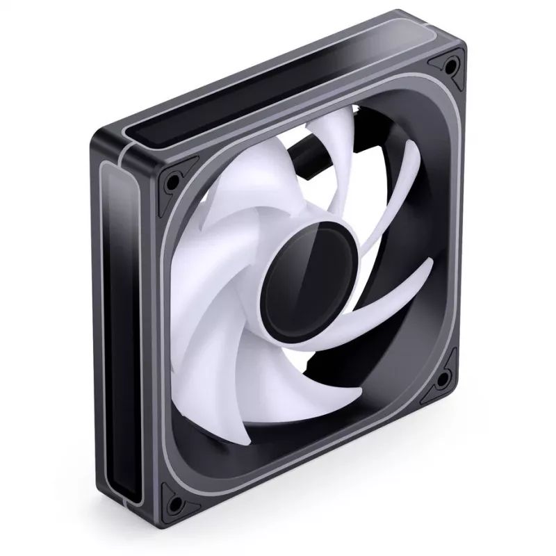 120 mm ARGB PWM korpusa ventilators Jonsbo ZB-120 melns, PWM kontrole, ARGB apgaismojums