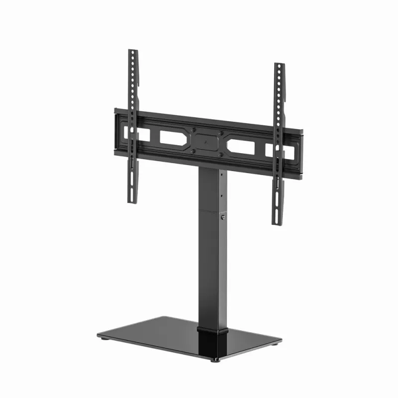 Grīdas TV statīvs GEMBIRD TVS-D75S-01 37–75 collu televizoriem, tērauds, regulējams augstums un slīpums, VESA 75x75–600x400, 40 kg ietilpība