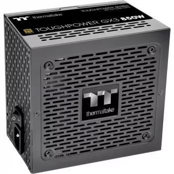 Thermaltake ToughPower GX3 - barošanas bloks (iekšējais) - ATX12V 3.0 - EPS12V - 80 PLUS Gold - AC 100-240 V - 850 W - melns (PS-TPD-0850NNFAGE-3)
