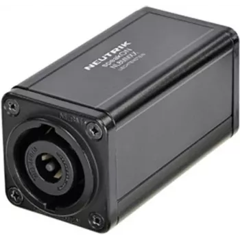 NEUTRIK NL8MMXX - speakON caurlaides adapteris 8 kontaktu kabeļa pagarinājumiem - melnā krāsā (NL8MMXX)