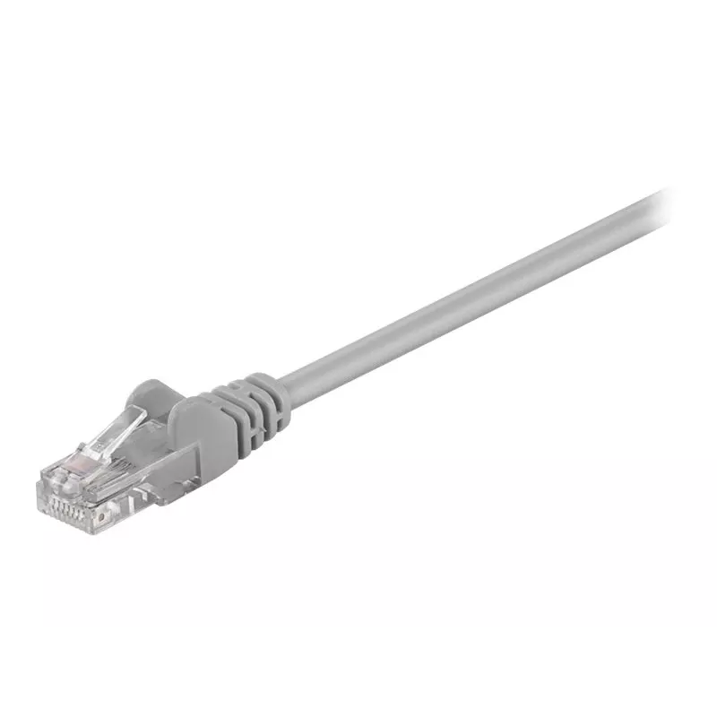 Wentronic Goobay - Patch-Cable - RJ-45 (M) uz RJ-45 (M) - 25,0m - UTP - CAT 5e - Moulded - Pelēks (95635)