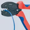 Krimperis Knipex PreciForce modelis 975236 SB — izolēti rokturi melnā, zilā un sarkanā krāsā