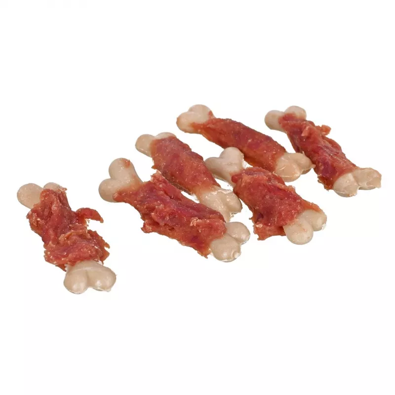 Suņu kārumi PETITTO pīles un kalcija kubiņi, 500 g — dabīgi pieaugušu suņu kārumi, olbaltumvielas 24%, tauki 2,5%