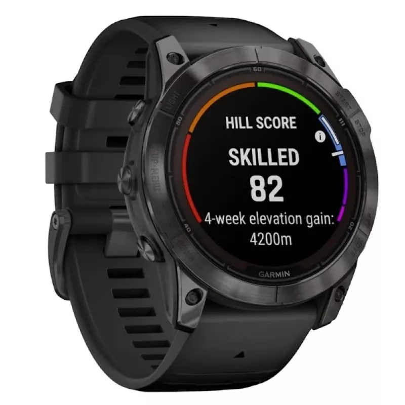 Smartwatch GARMIN fēnix 7X Pro 51 mm, 1,4 collas (3,56 cm) MIP 280×280, skārienjūtīgs, Wi‑Fi, GPS, 32 GB, melns