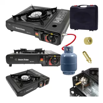 Extralink Portable Camping Stove, Gas Field Cooker 2-in-1 in a Case
