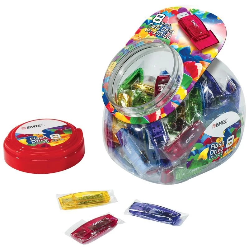 USB zibatmiņa Emtec 32 GB USB Type-A C410 Color Mix Candy Jar
