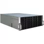 Server Case Inter-Tech 4U-4424 Rack Melns, Silver