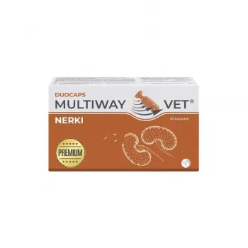 Uztura bagātinātāja kapsulas JM Sante Multiway Vet Duocaps Nieres suņiem un kaķiem, 60 gab., 150 g kartona iepakojums