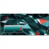 tastatūra Sharkoon SKILLER SGK50 S3 Design Bundle D1 pelēkzaļš-sarkans — vadu spēļu tastatūra, kompakts izkārtojums