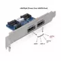 Slota kronšteins DeLOCK 61725 2x eSATAp 5V/12V interfeisa kartes/adapteris