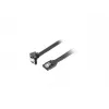 SATA III kabelis LANBERG CA-SASA-13CU-0050-BK 0,5 m, SATA 7-pin pret 7-pin, 6 Gbit/s, melns