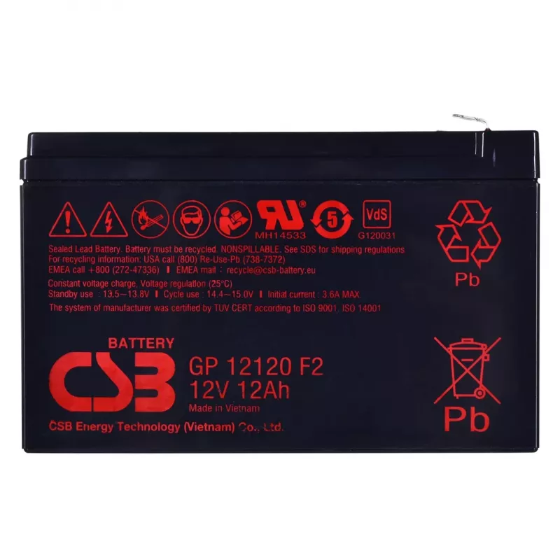 Jauns CSB akumulators 12Ah 12V oriģināls APC UPS