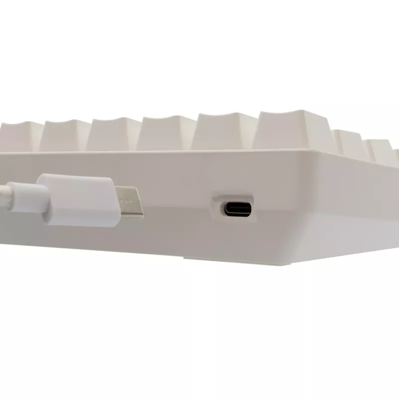 Vadu mehāniskā tastatūra White Shark Shinobi-2 (GK-004211) — ASV izkārtojums, sarkanie slēdži, balta