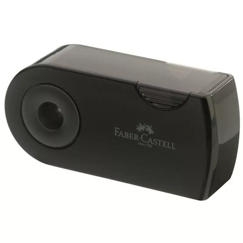 Manuālais zīmuļu asināmais Faber-Castell SLEEVE Melns